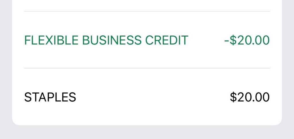Amex flexible business credit card credits