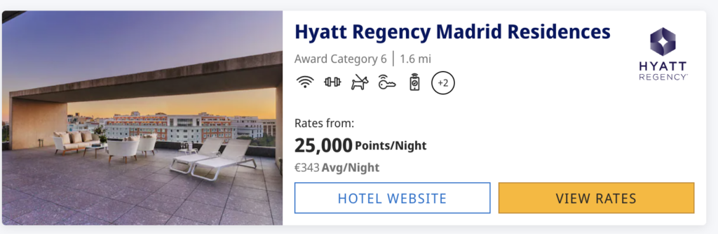 Hyatt Regency Madrid Residences hotel room